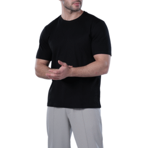 Men's Regular Fit Cotton T-Shirt - black