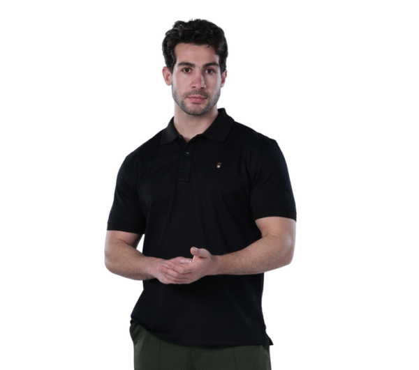 Classic Fit Polo Shirt for Men – Black
