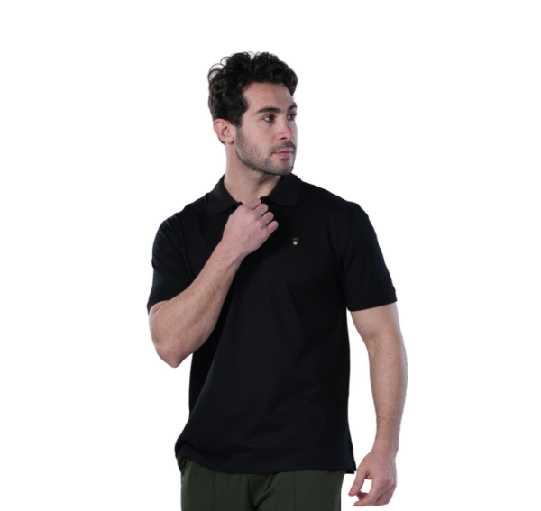 Classic Fit Polo Shirt for Men – Black