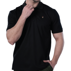 Classic Fit Polo Shirt for Men – Black