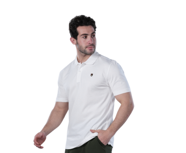 Classic Fit Polo Shirt for Men – Off White