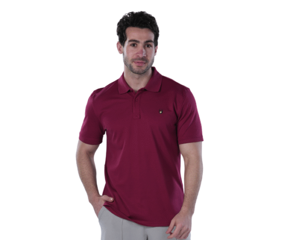Classic Fit Polo Shirt for Men – Burgundy