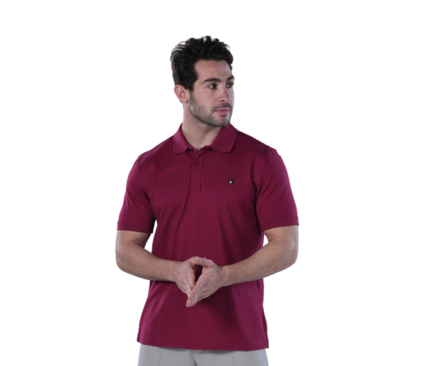 Classic Fit Polo Shirt for Men – Burgundy