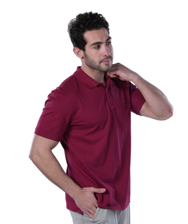 Classic Fit Polo Shirt for Men – Burgundy