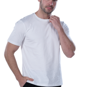 Men's Regular Fit Cotton T-Shirt - white