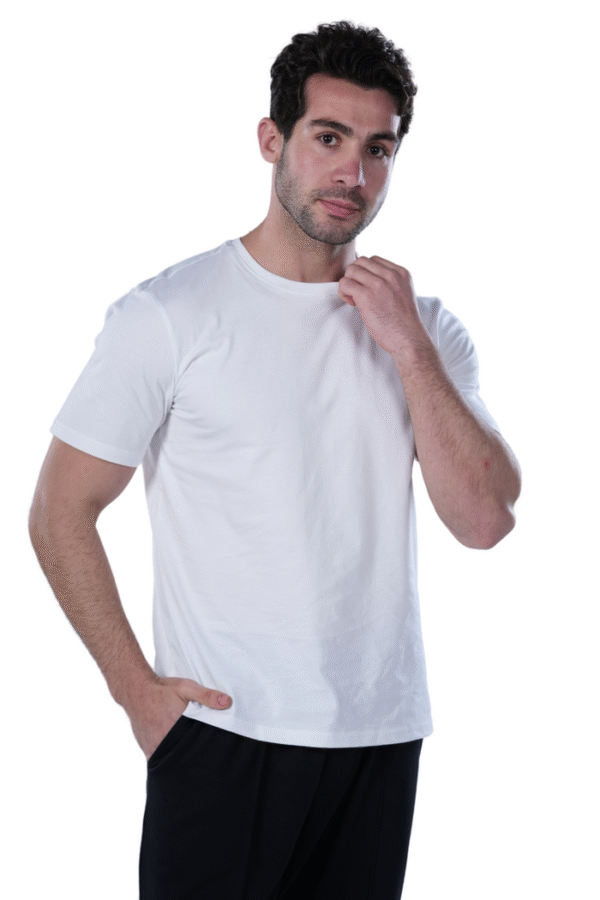 Men's Regular Fit Cotton T-Shirt - white
