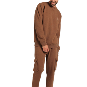 Men Brown Jogger Set